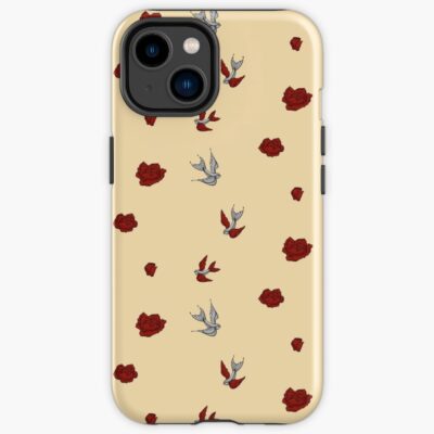 Sm3 Flower Swallow Tattoo Iphone Case