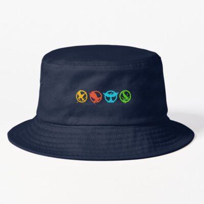 The Hunger Games Mockingjay Logos Bucket Hat