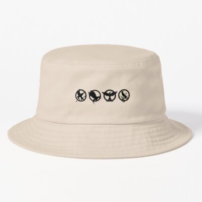 The Hunger Games Mockingjay Logos Bucket Hat