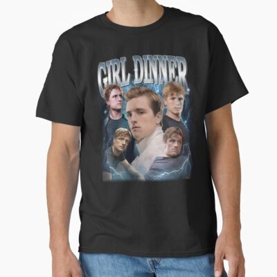Josh Hutcherson Girl Dinner Vintage Retro T-shirt