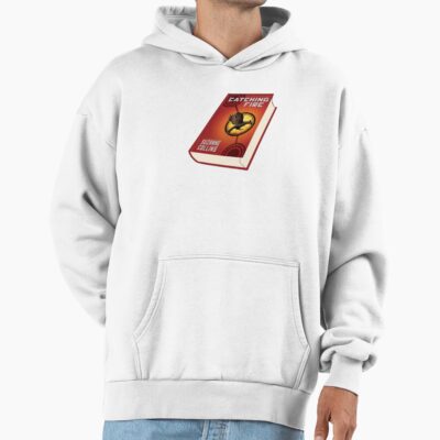 Catching Fire Suzanne Collins Book Sticker Hoodie