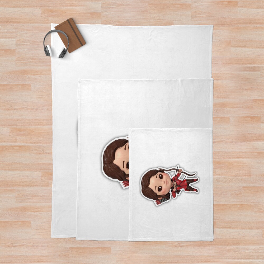 Young Katniss Throw Blanket - Image 3