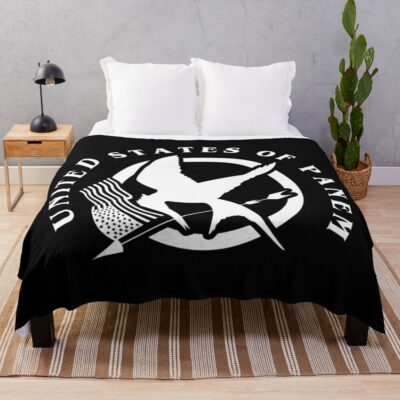 United States Of Panem Throw Blanket