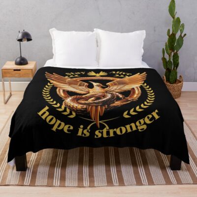 Harmony Amidst Feathers And Scales Throw Blanket