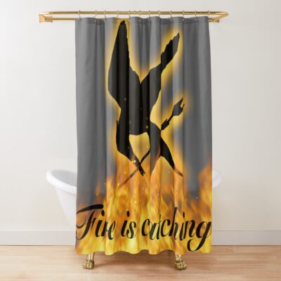 Fire Is Catching Shower Curtain