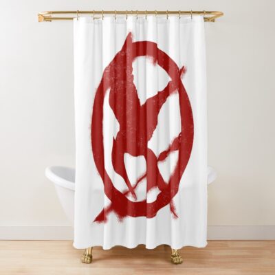 Mocking J Grafitti Shower Curtain