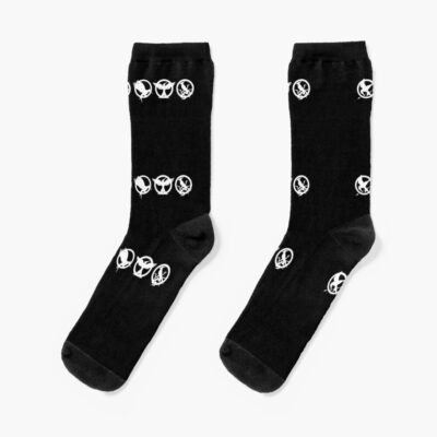 The Hunger Games Mockingjay Logos Socks