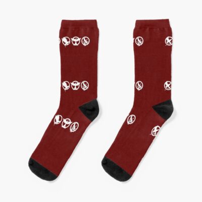 The Hunger Games Mockingjay Logos Socks