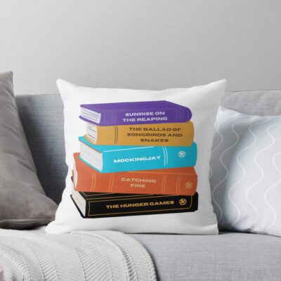The Hunger Games Books Series Throw Pillow