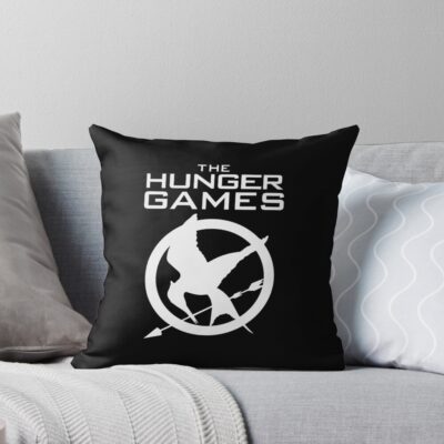Hunger Games Merch Hunger Games Logo Throw Pillow