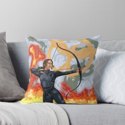 Katniss Everdeen Throw Pillow