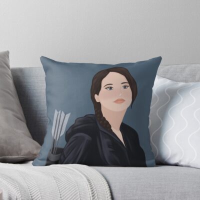 Katniss Everdeen Throw Pillow
