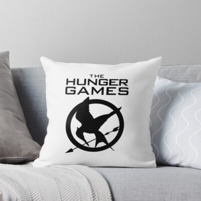 Hunger Games Merch Hunger Games Logo Throw Pillow