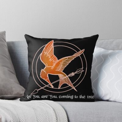 Huger Games Imitating Jay Throw Pillow