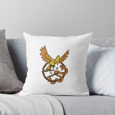 The Ballad Of Songbirds And Snakes Hunger Games Logo Throw Pillow